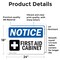 Signmission First Aid Cabinet Sign With Symbol, 24 in W x Rectangle, Vinyl Decal OS-2PACK-NS-D-1824-L-12728 - alternate 3